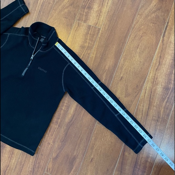 MARMOT Kids Black Long Sleeve Quarter Zip Fleece Pullover Unisex Boy Girl XL - Picture 7 of 12